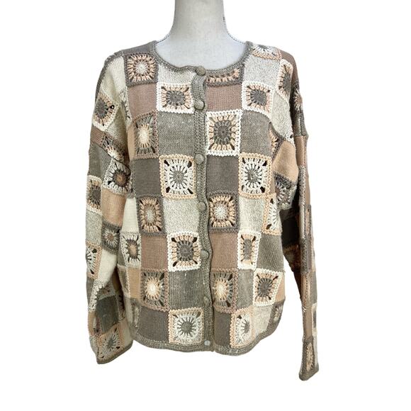 Vintage Granny Square Cardigan Design Options by Philip and Jane Gordon Boho - Picture 1 of 8